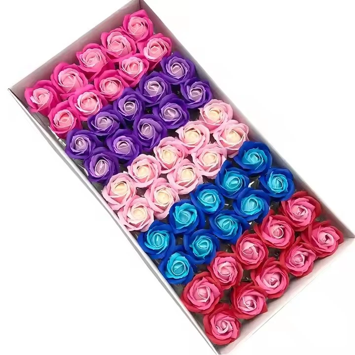 Rainbow Rose Soap Flower